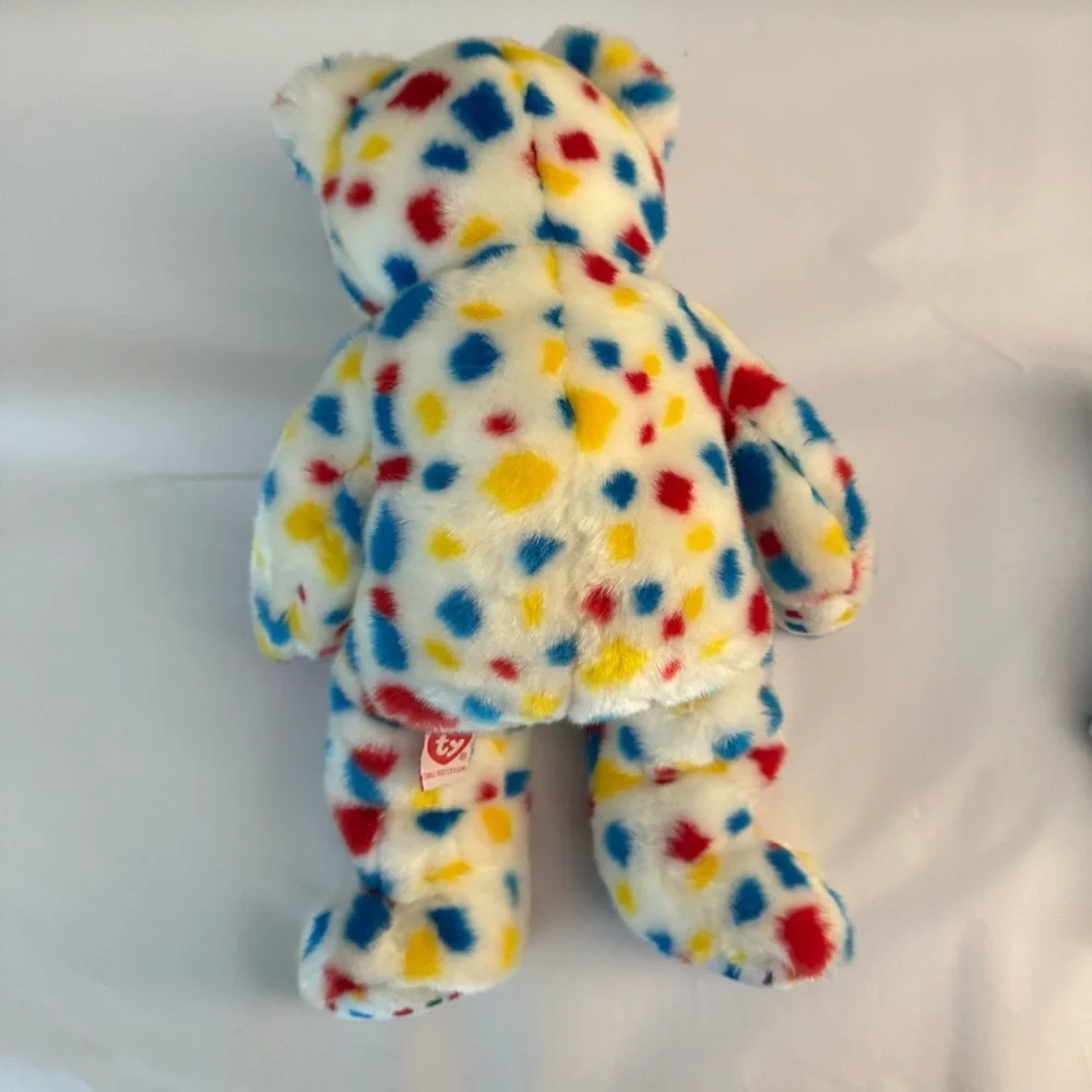Vintage Ty 2K Multicolor Beanie Baby & Matching Beanie Buddy